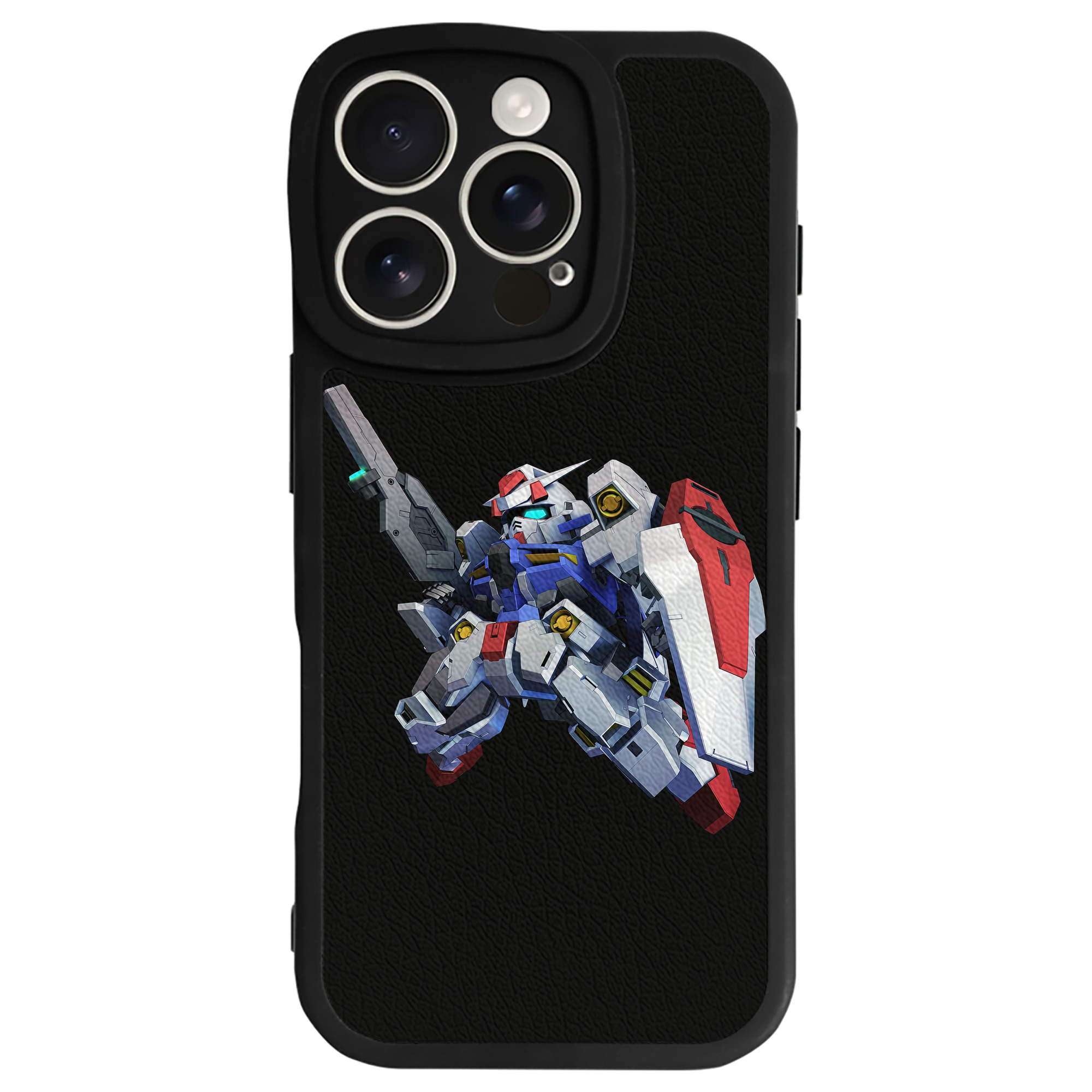 （画像用） 機動戦士ガンダム Mobile Suit Gundam 【iPhone 16シリーズ対応】シリコンスマホケース（レザー調） 材質：シリコン